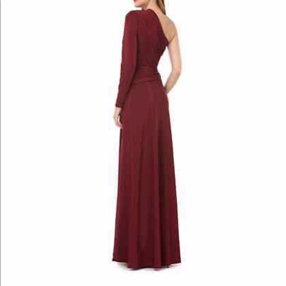 NWT Kay Unger Women’s One Shoulder Gown Dress - Picture 2 of 6